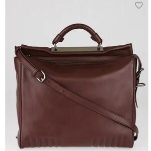 3.1 Phillip Lim Dark Brown Leather Briefcase